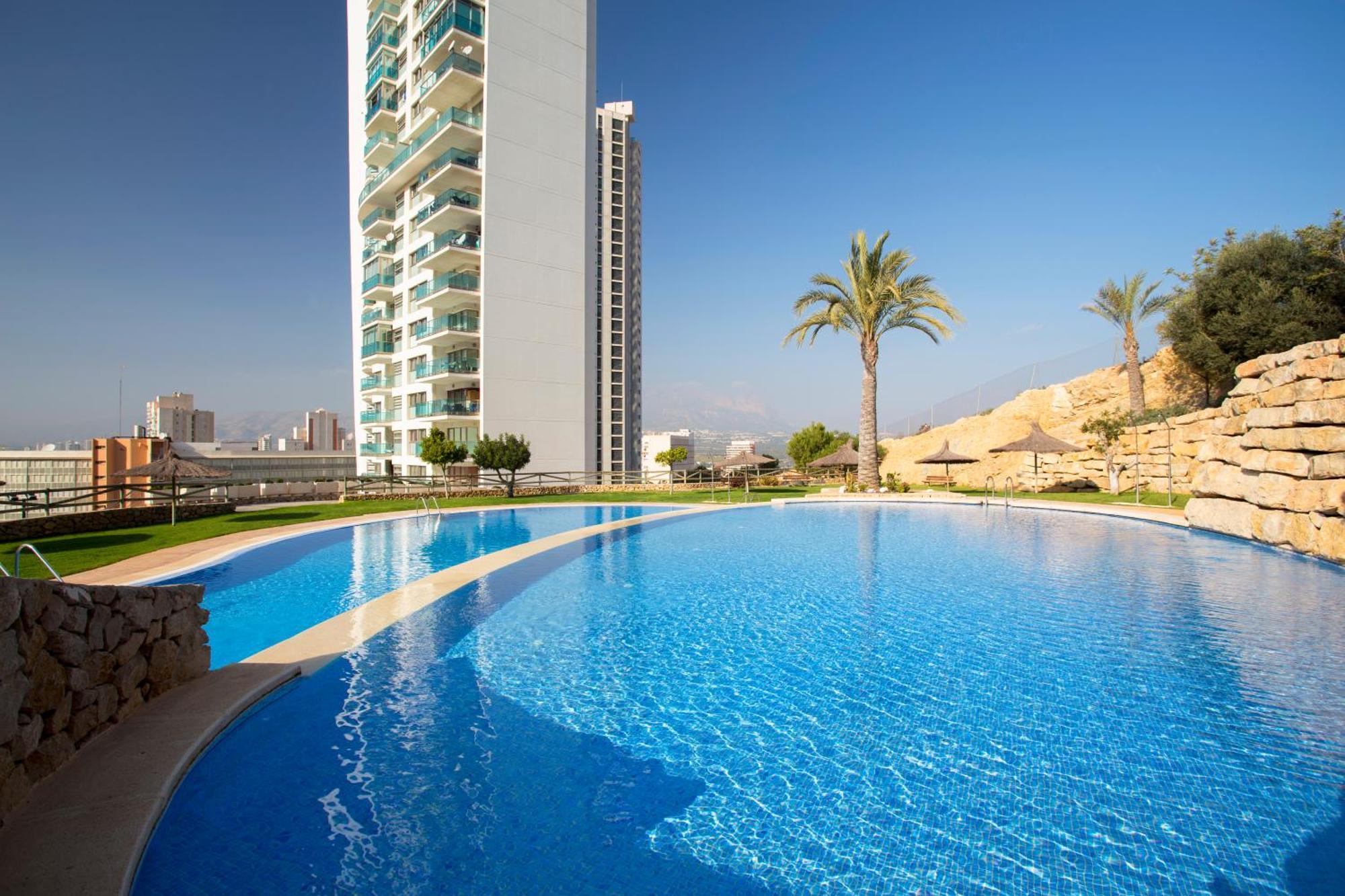Planta 28 - 2 Dormitorios Con Vistas Benidorm Bagian luar foto